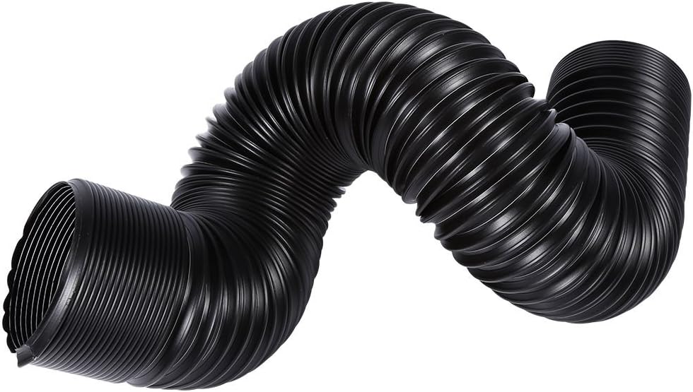 Kalten Lufteinlass Kit Kohlefaser Sportluftfilter Auto Luftfilter Intake Flow Hose Pipe, 3"