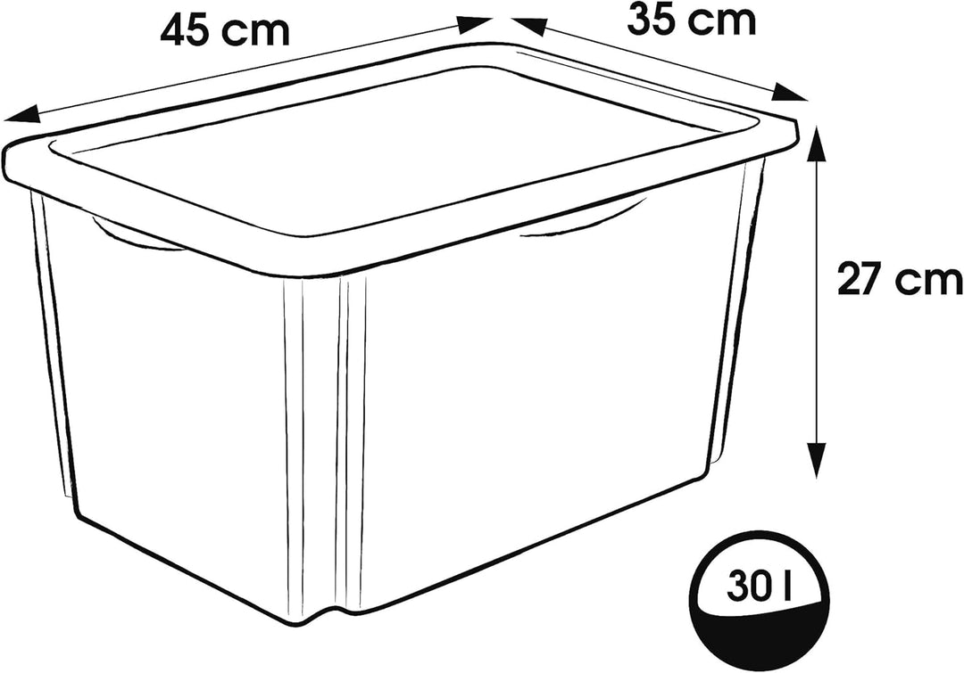 keeeper Paw Patrol Aufbewahrungsbox mit Deckel, Dreh- und stapelbar, Für Kinder, 30 l, Karolina, Fre