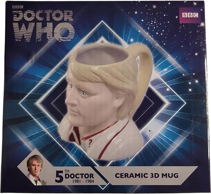 Doctor Who Ceramic 3D Mug - Peter Davidson (5th Dr)