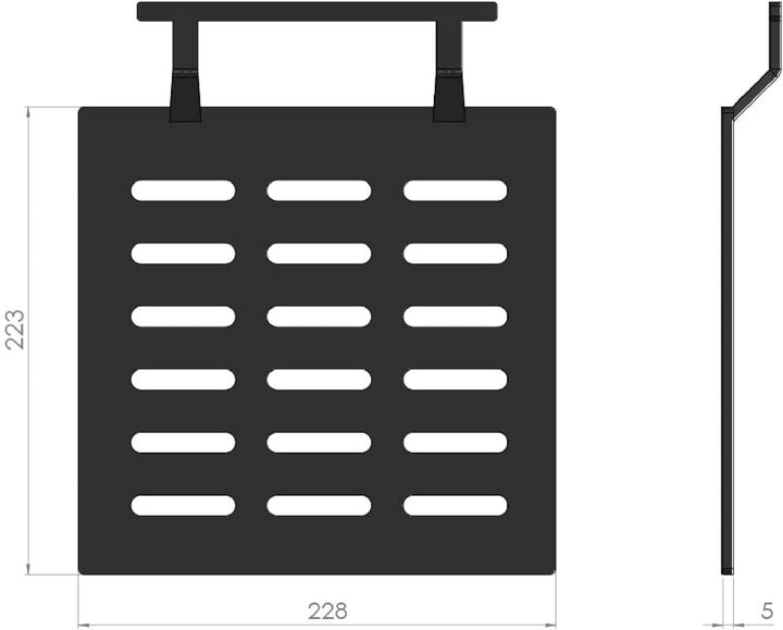 Kaminrost/Ascherost Eckig 228 x 223 x 8 mm passend für Varde Ovne** Kaminöfen inkl. Modellübersicht