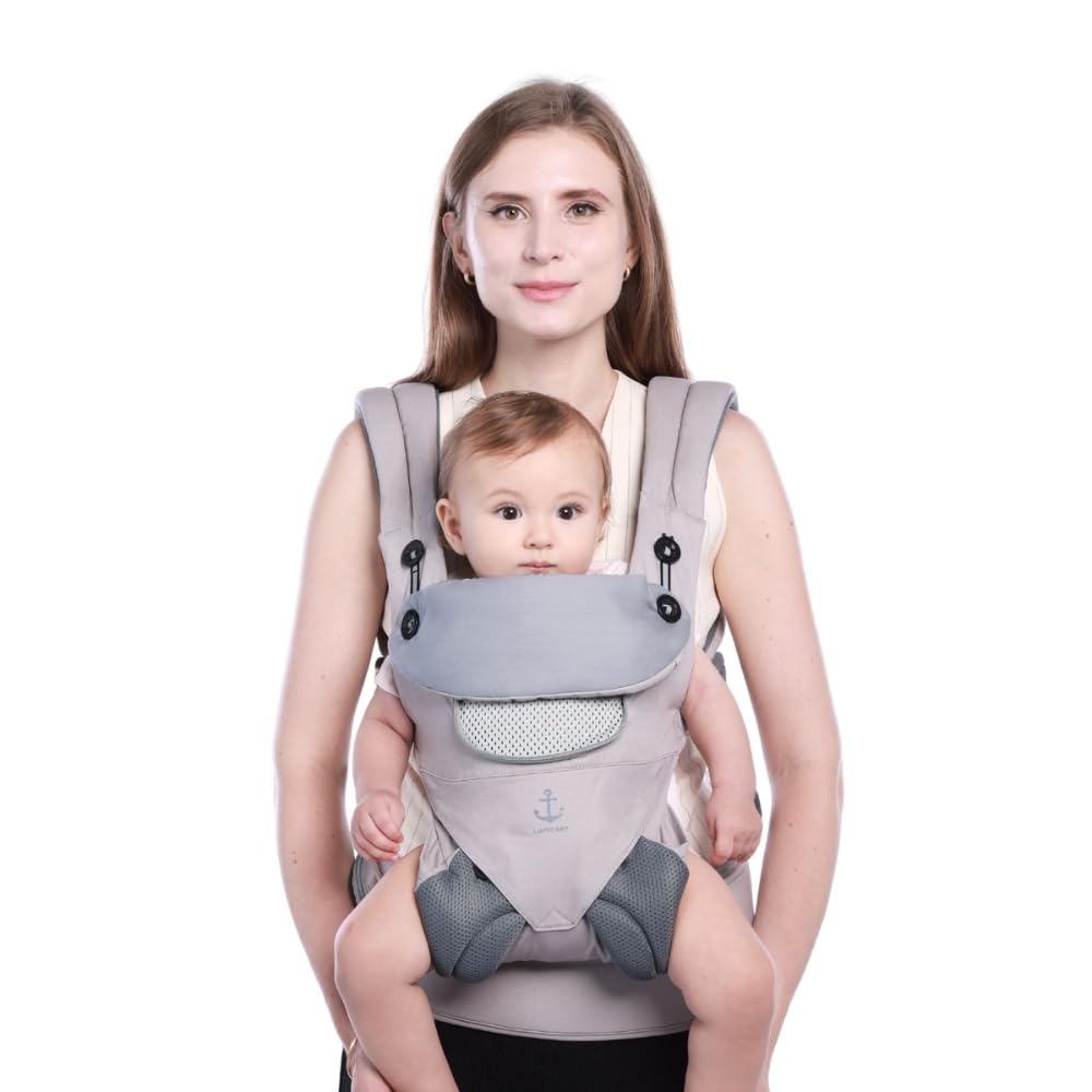 Ergonomische Babytrage Alle Jahreszeiten Kindertrage, Atmungsaktive Babytrage Neugeborene Ab Geburt,