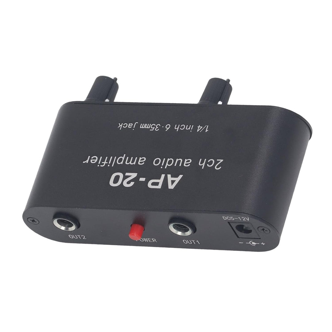 Tonvorverstärker, 0-20 DB 2CH 1/4 Zoll 6,5 Mm Tonverstärker DC 5-12 V für Mikrofone