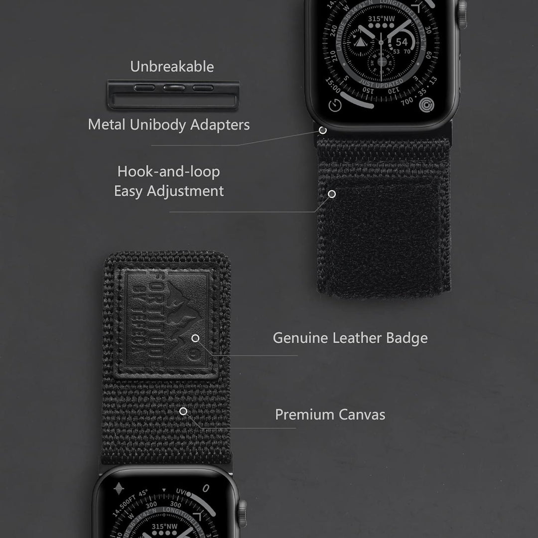 Tefeca Fortitude Serie Ultrawide Armband Kompatibel mit Apple Watch Ultra/Ultra2 Serie 9/8/SE2/7/6/S