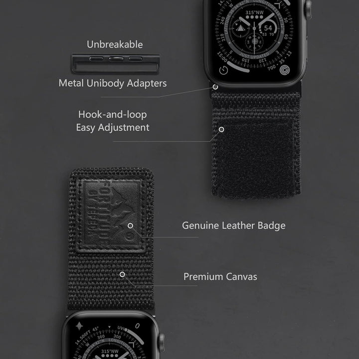 Tefeca Fortitude Serie Ultrawide Armband Kompatibel mit Apple Watch Ultra/Ultra2 Serie 9/8/SE2/7/6/S