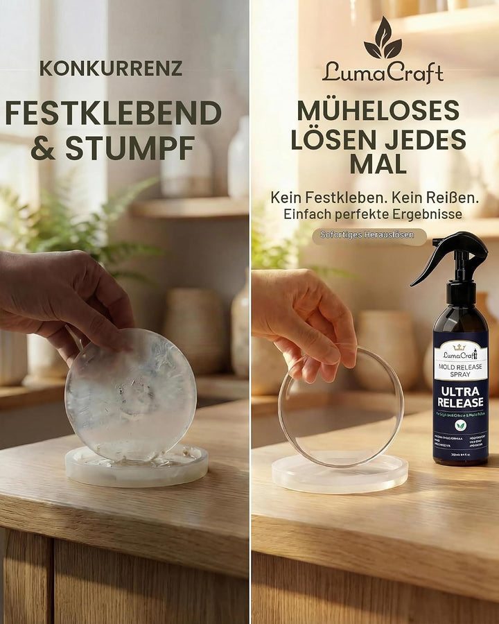 LumaCraft Silicone Trennmittel Spray für Silikonformen, professionell für Guss &amp; Skulptur, schnelltr