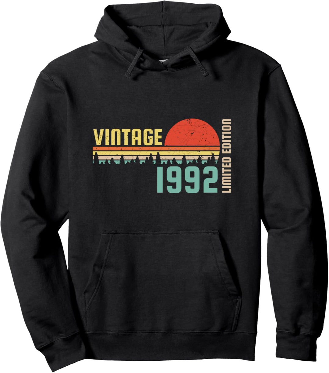 Jahrgang 1992, 30. Geburtstag Geschenk Mann, Vintage Motiv Pullover Hoodie
