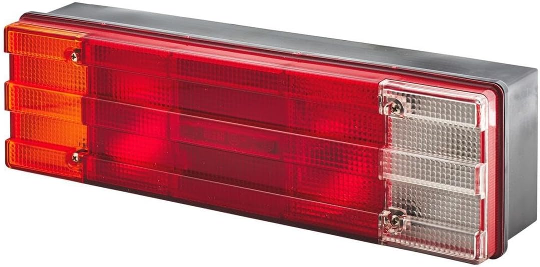 HELLA - Heckleuchte - Glühlampe - 24V - Anbau/geschraubt - Lichtscheibenfarbe: mehrfarbig - Kabel: 1