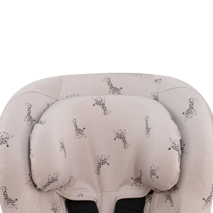 JYOKO Kids Universalbezug aus Baumwolle für Autositz, mit Kopf (Giraffe), Giraffe