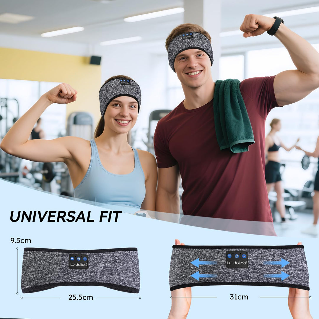 LC-dolida Schlafkopfhörer Bluetooth Kopfhörer Stirnband Bluetooth Kopfhörer zum Schlafen,Sportskopfh