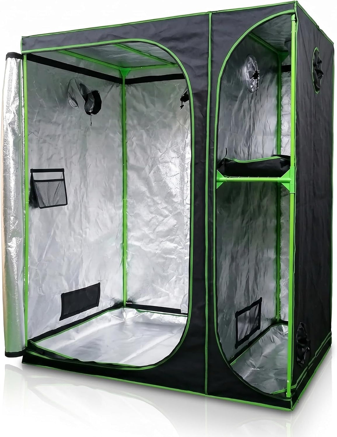 Mucola Growzelt 160x120x205 cm Set mit 3-in-1 Messgerät Zuchtzelt für Hydrokulturen zur Pflanzenzuch
