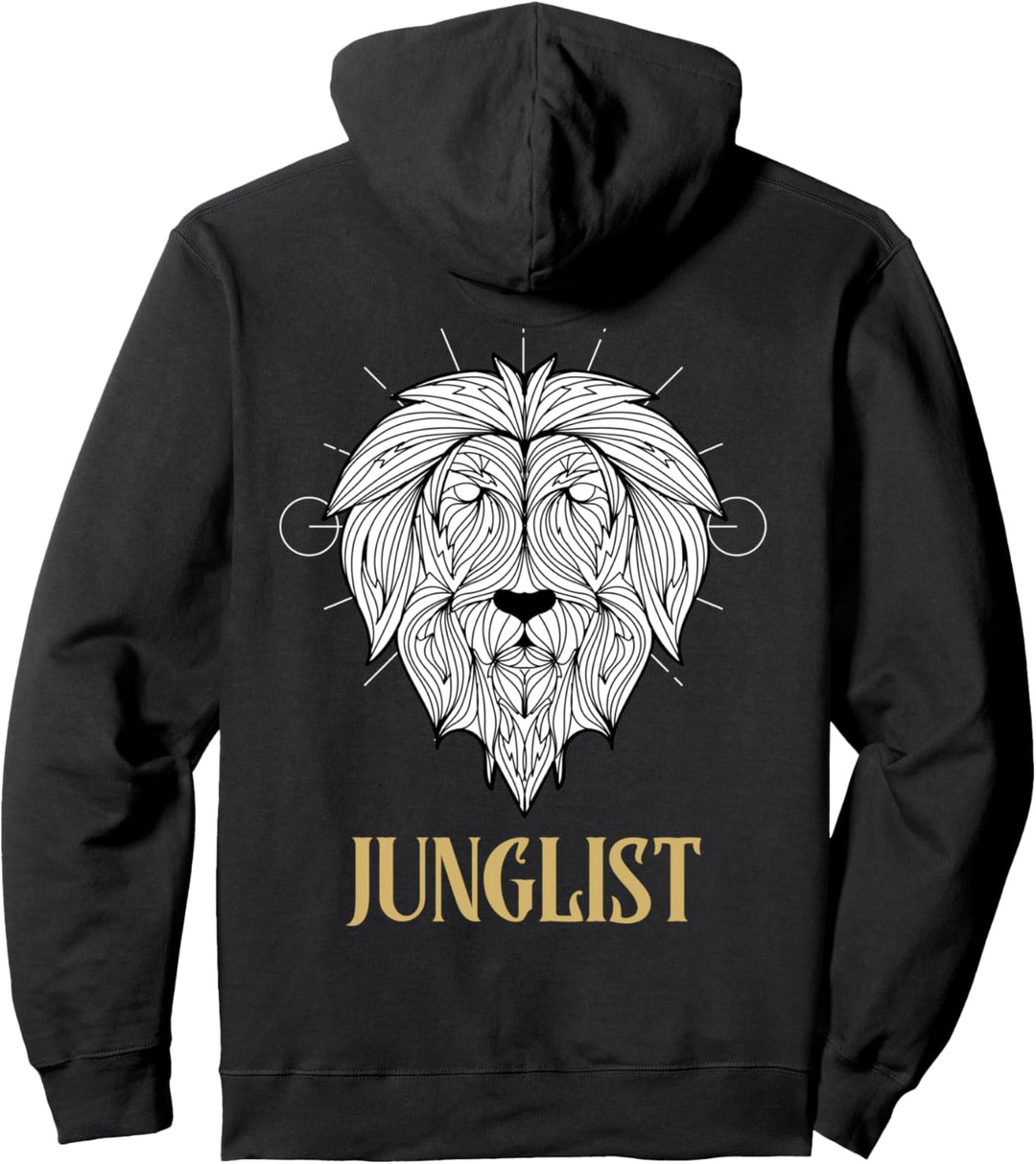 Trommel und Bass Junglist Löwe Drum & Bass Dschungel Pullover Hoodie