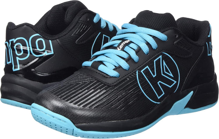 Kempa Unisex Kinder Attack 2.0 JuniorSneaker 28 EU Schwarz Aqua, 28 EU Schwarz Aqua