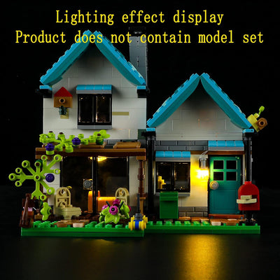 GEAMENT LED Licht-Set Kompatibel mit Lego Gemütliches Haus (Cozy House) - Beleuchtungsset für Creato