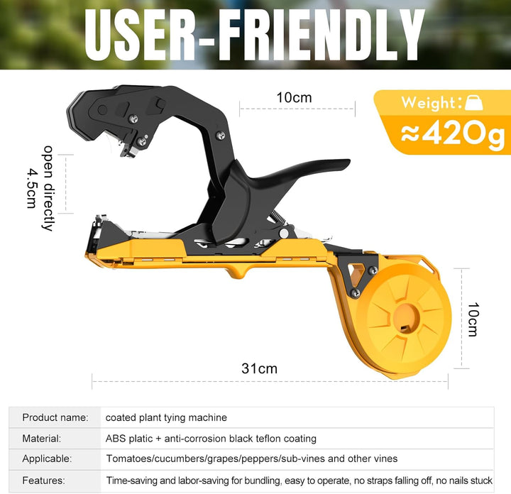 Pflanzenbindemaschine, Bindezange für Pflanzen, 420g Pflanzenbinder Maschine, Plant Tying Machine mi