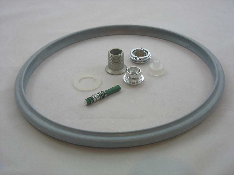 Reparaturset für Schnellkochtopf Silit 22cm Sicomatic S + SN + SL Set1 8-TLG. Dichtungsring, Druckan