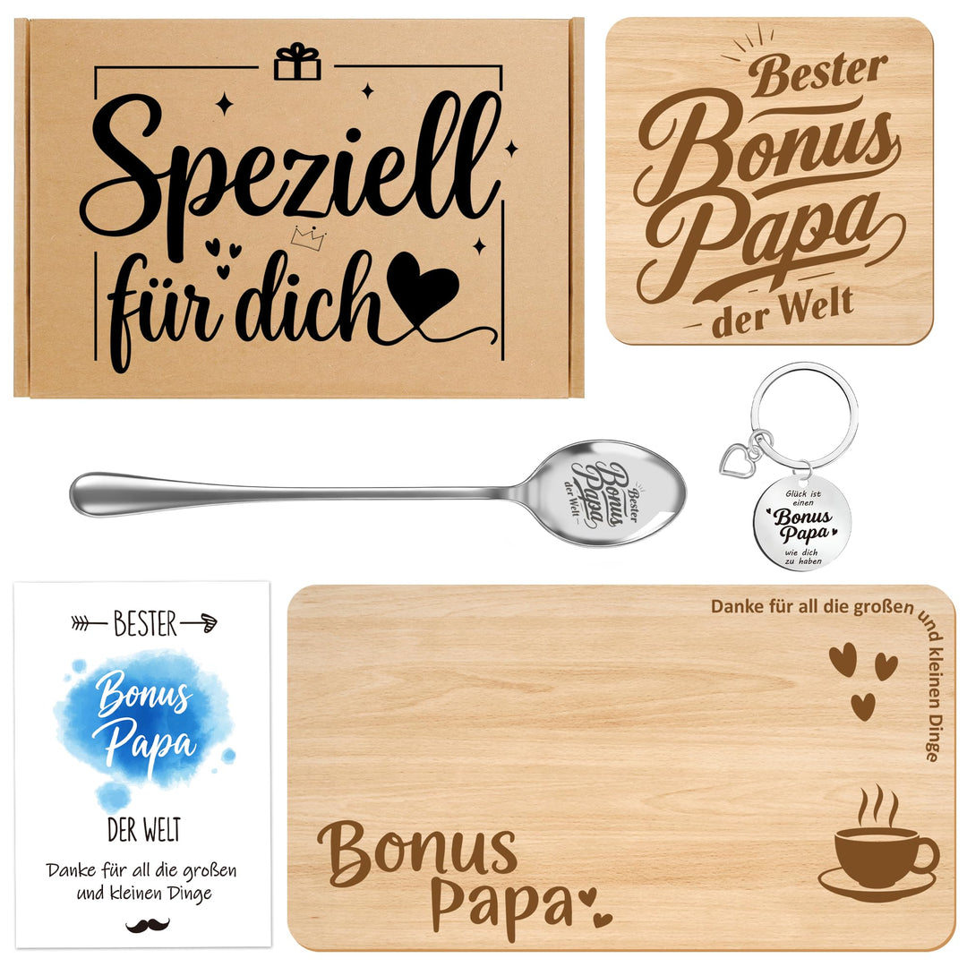Geschenke für den Stiefvater – zum Vatertag und zum Geburtstag Bonus Papa, Bonus Papa