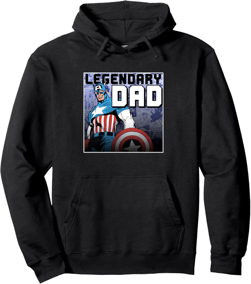 Marvel Captain America Legendary Dad Poster Pullover Hoodie