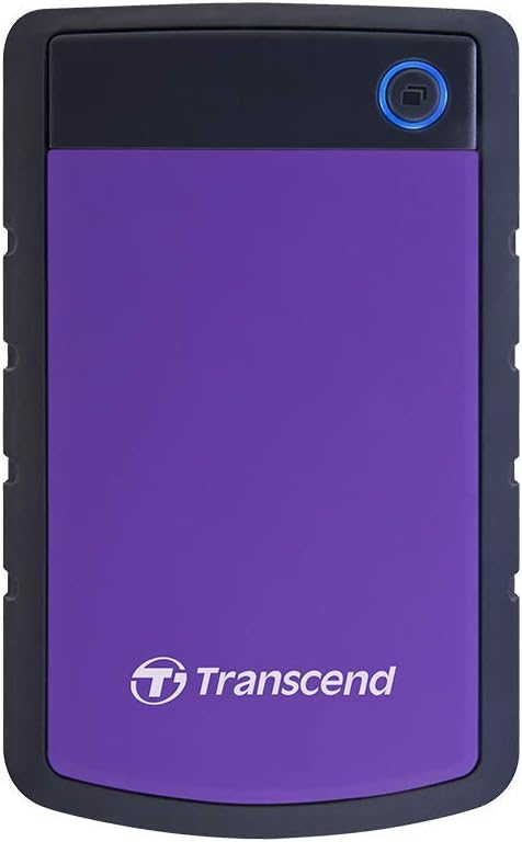 Transcend TS2TSJ25H3P 2TB portable, externe Festplatte (HDD) in purple (lila) mit Backup-Funktion (D