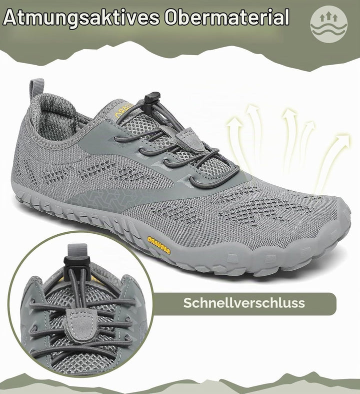 SAGUARO Unisex Barfussschuhe Indoor &amp; Outdoor Fitnessschuhe, Gr. 36-48 39 EU Grau, 39 EU Grau
