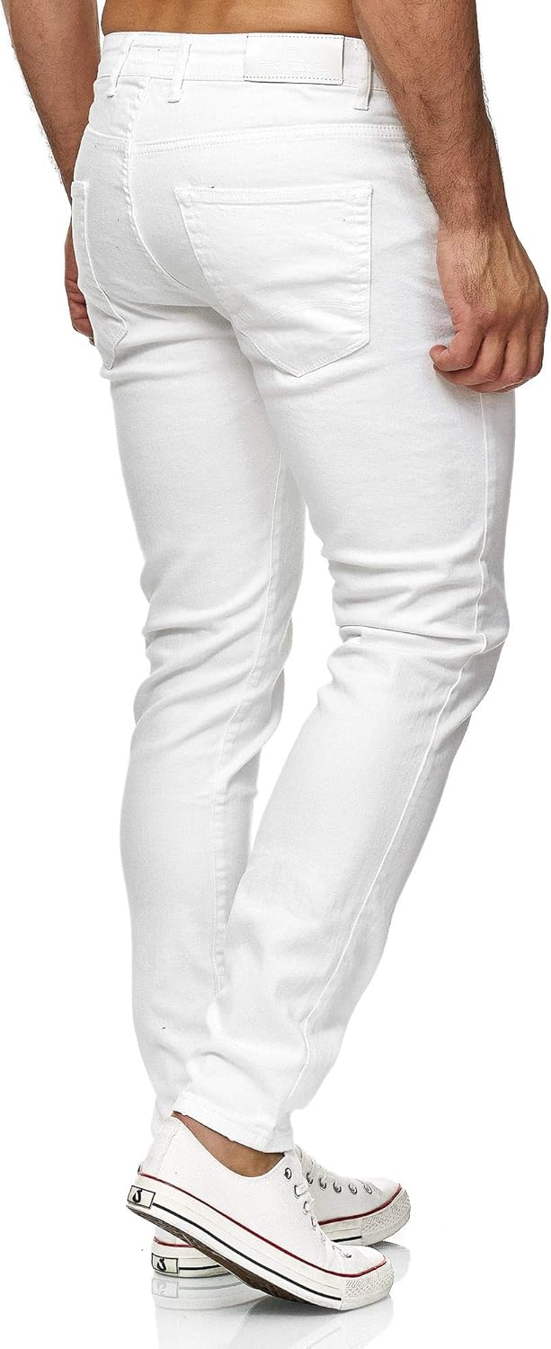 Red Bridge Herren Jeans Hose Slim-Fit Röhrenjeans Denim Colored 33W / 34L Weiss, 33W / 34L Weiss