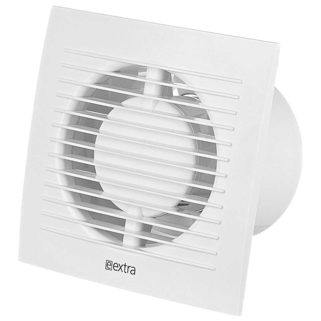 Ø 125mm Weiss Badlüfter - Lüfter für Effiziente Belüftung im Bad Kuche WC, Ø 125mm Weiss