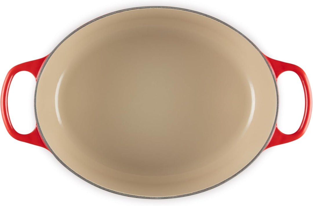 Le Creuset Signature Gusseisen-Bräter mit Deckel, Ø 29 cm, Oval, Für alle Herdarten und Induktion ge