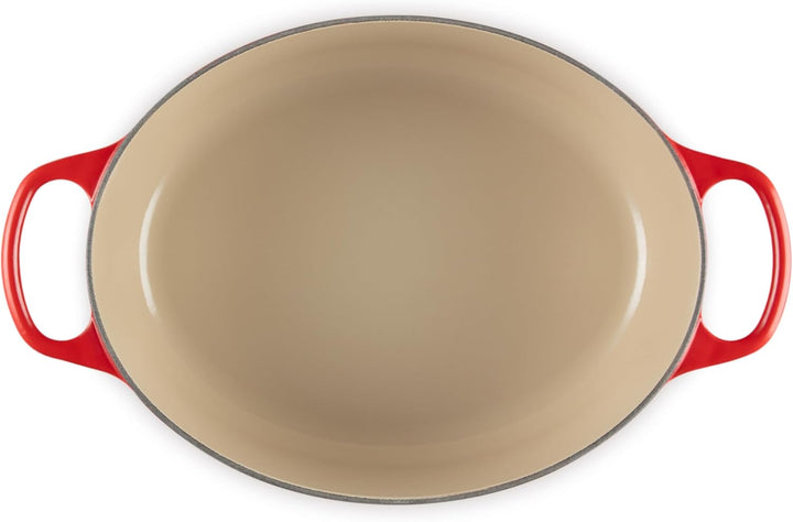Le Creuset Signature Gusseisen-Bräter mit Deckel, Ø 29 cm, Oval, Für alle Herdarten und Induktion ge