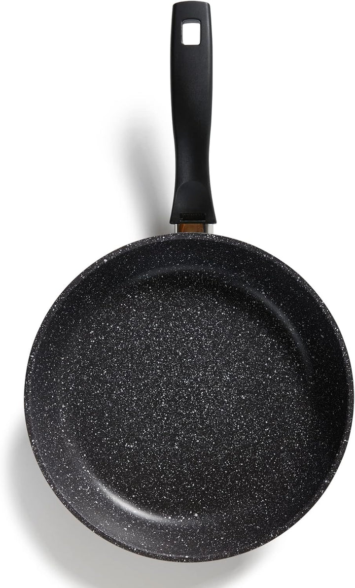 STONELINE Bratpfanne 26 cm, induktionsgeeignet, Aluguss, Antihaftbeschichtung mit echten Steinpartik