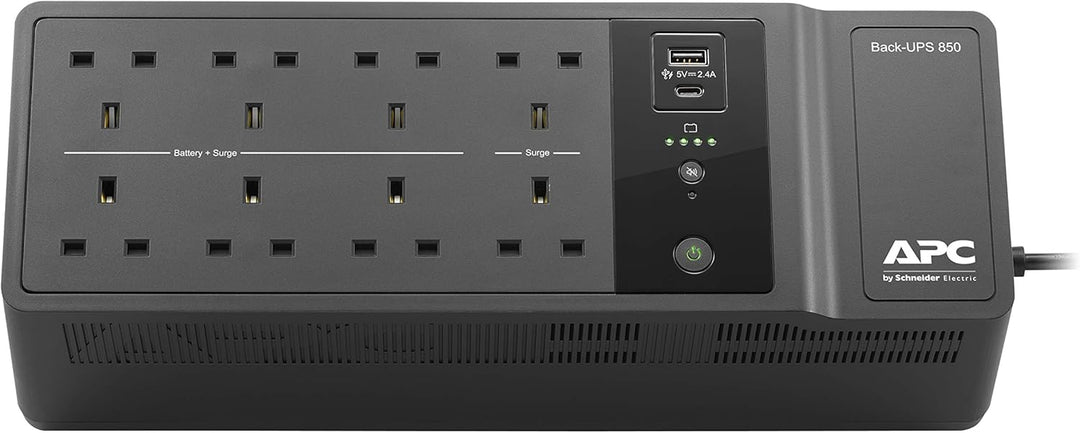 APC by Schneider Electric Back-UPS ES - BE850G2-UK - Unterbrechungsfreie Stromversorgung 850VA (8 Au