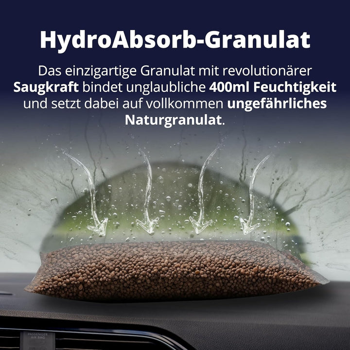 LICARGO Luftentfeuchter (1kg) - Auto Entfeuchter gegen beschlagene Autoscheiben - wiederverwendbarer