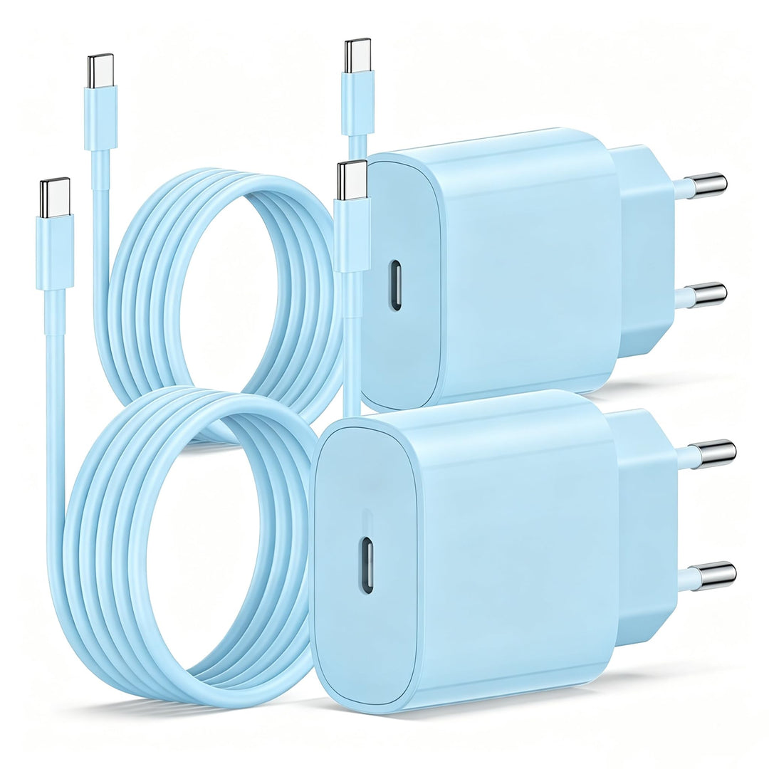 2Pack USB C Ladegerät Ladekabel für iPhone 17/17 Pro/16 Pro Max/15 Pro/15 Plus, iPad, MacBook, Samsu