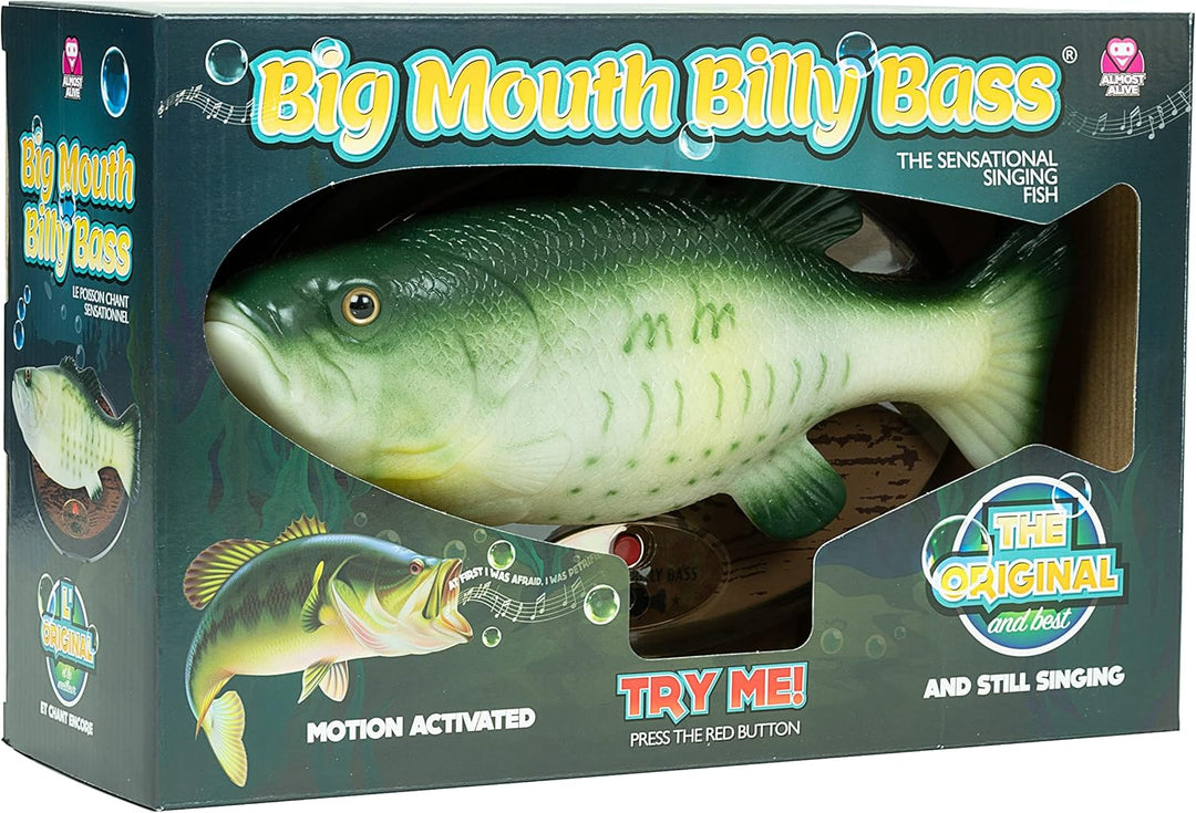Funtime SS5600 Singing Sensation Billy Bass singt I Will Survival 28 cm lang Farbe grün