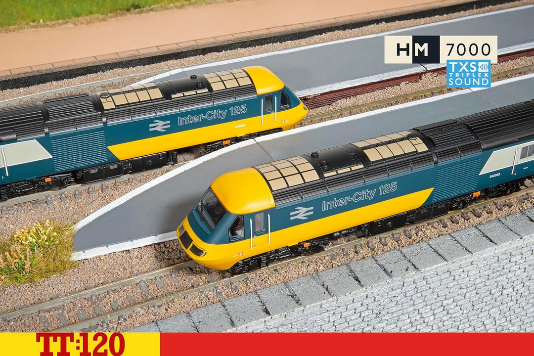 TT:120 Hornby TT1004TXSM Intercity 125 Hochgeschwindigkeits-Digitalzugset – Diesellokomotiven mit So