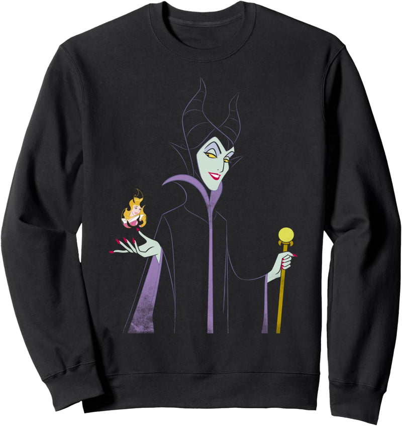 Disney Sleeping Beauty Maleficent Minimal Outline Portrait Sweatshirt