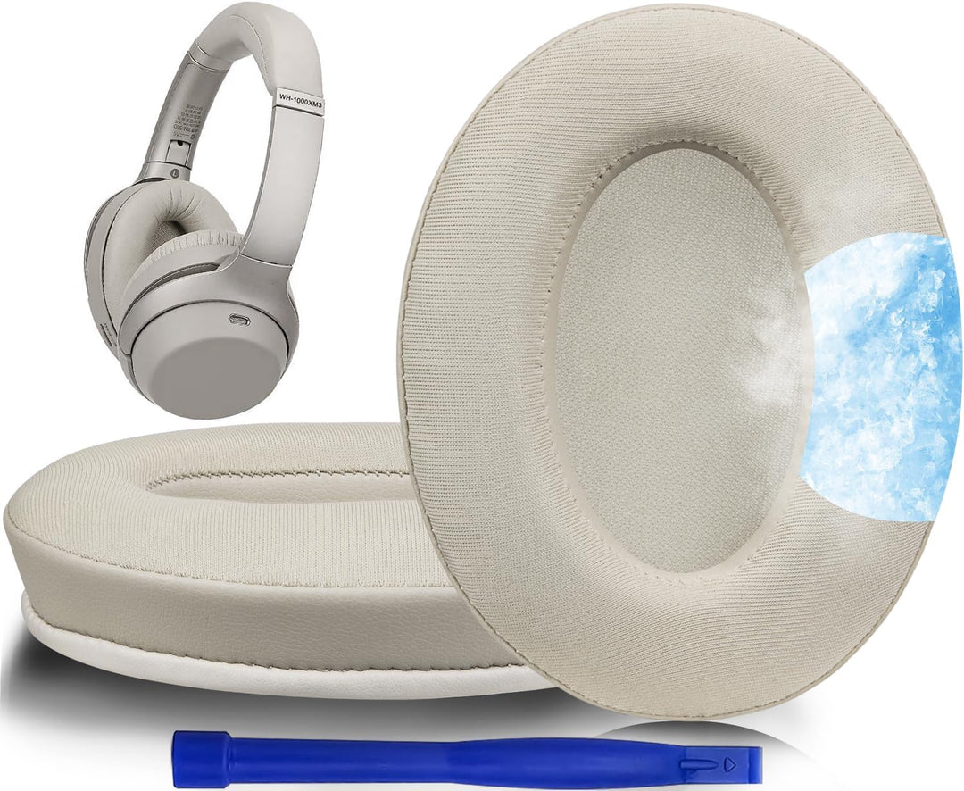 SOULWIT Kühlgel Ersatzpolster Ersatz Ohrpolster für Sony WH-1000XM3 (WH1000XM3) Over-Ear-Kopfhörer,