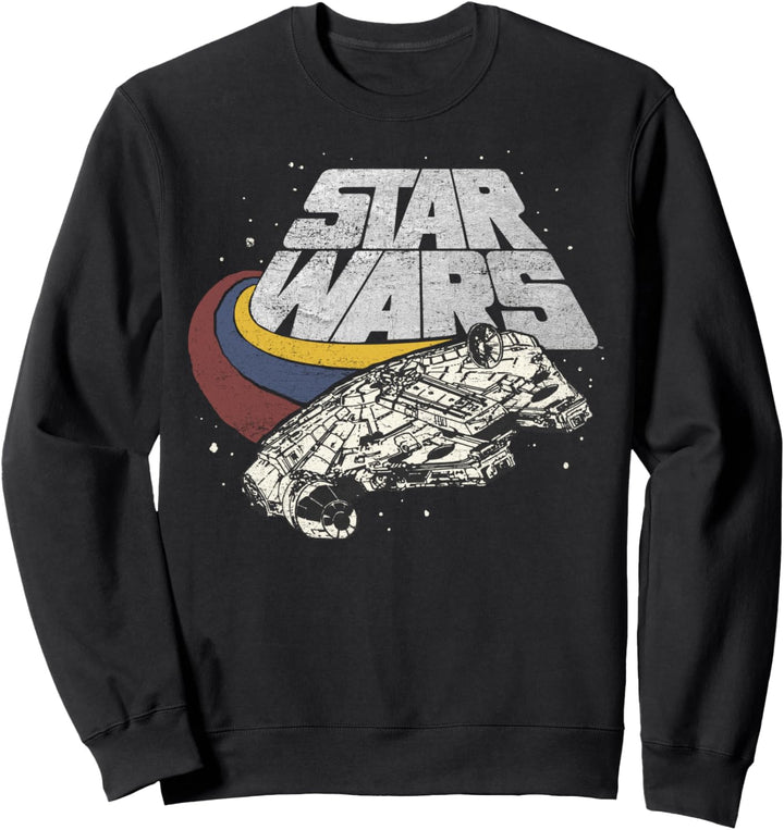 Star Wars Millennium Falcon Retro Swoop Stripes Logo Sweatshirt