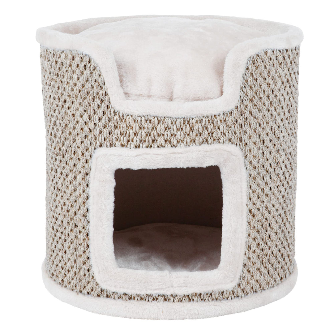 Trixie 44706 Cat Tower Ria, 37 cm, lichtgrau/natur, Cat Tower Ria, 37 cm