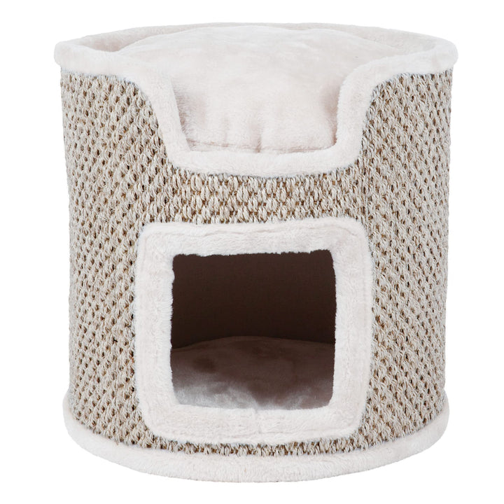 Trixie 44706 Cat Tower Ria, 37 cm, lichtgrau/natur, Cat Tower Ria, 37 cm