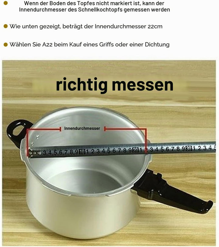 Schnellkochtopf Dichtungsring, Ersatzdichtung Silikon O-Ring Ersatzzubehör für Schnellkochtopf(20cm)