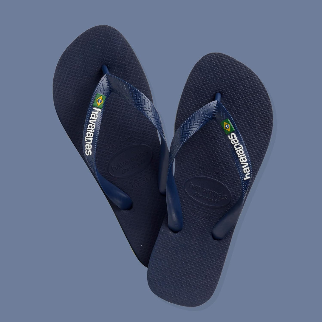 Havaianas - Brasil Logo, Iconic, Comfortable and Durable Flip-Flops, Straps with Brazilian Flag and