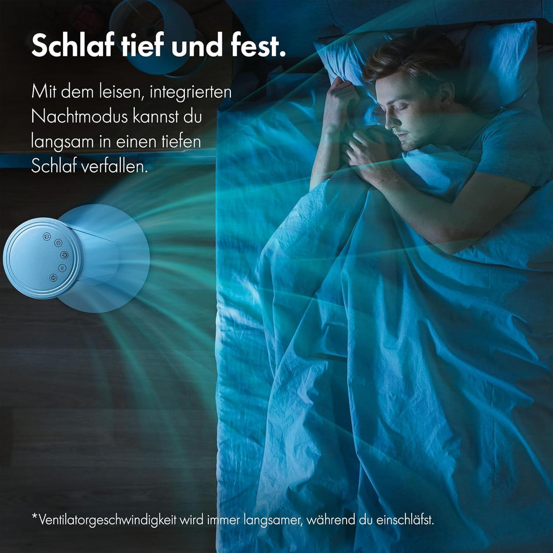 VonHaus 87 cm Turmventilator, Elektroventilator, Schwenkender Ventilator Leise für Jeden Raum, Venti