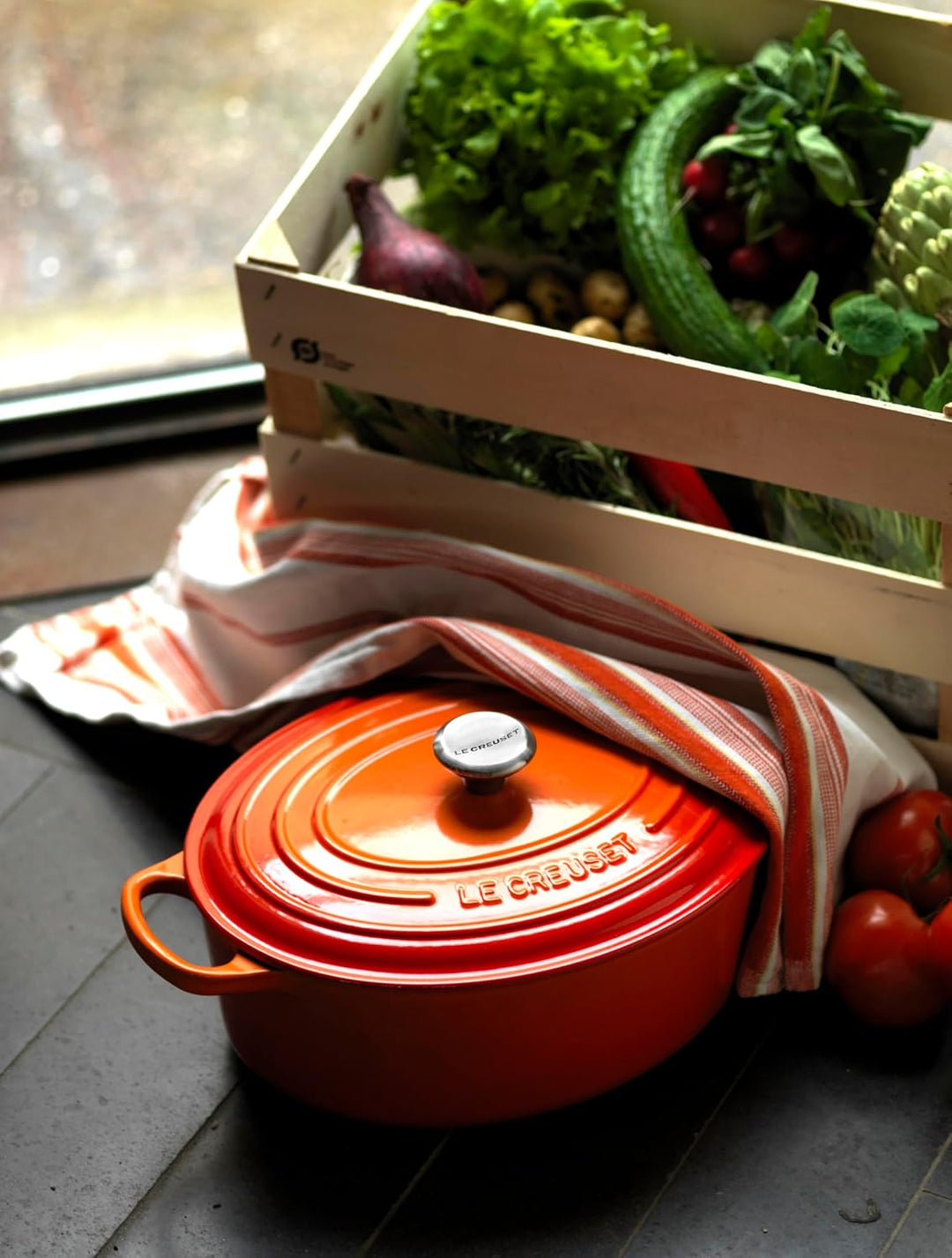 Le Creuset Signature Gusseisen-Bräter mit Deckel, Ø 27 cm, Oval, Für alle Herdarten und Induktion ge
