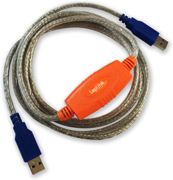 LAPLINK Easy Transfer USB 3.0 Super Speed Kabel & PCmover – 5 Gbps USB Transferkabel inkl. Software