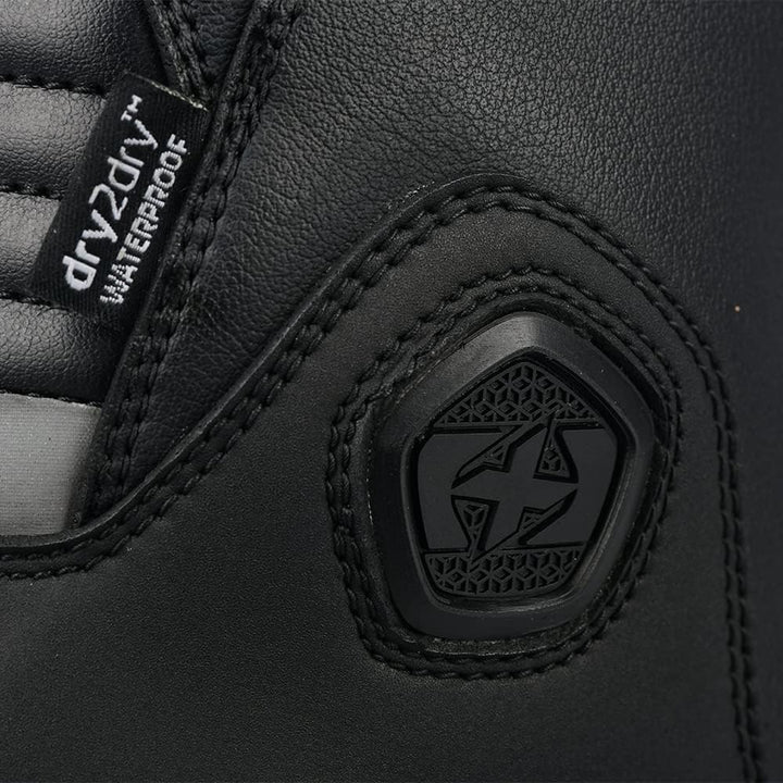 Oxford Herren Tracker 2.0 Motorradstiefel 40 EU Schwarz, 40 EU Schwarz