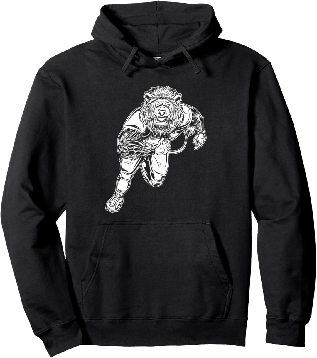 Rugby Löwe Teamsport Ball - Spieler Sport Rugby Pullover Hoodie