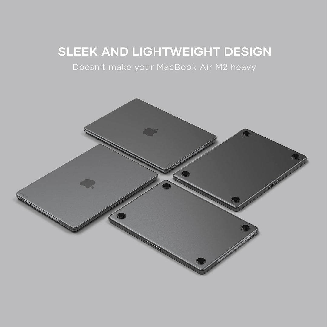SATECHI Eco Hardshell Case - Kompatibel mit MacBook Air Case (M2, 2022) Modell A2681 – Leicht und Sc