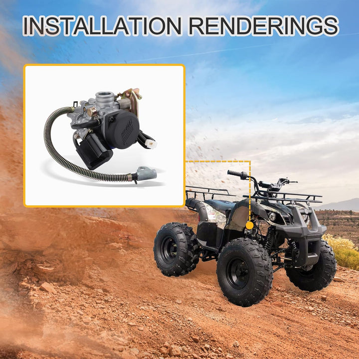 GOOFIT PD18 18mm Vergaser Ersatz für 4 Takt GY6 49cc 50cc Kymco Agility 139qmb 139qmA Mopeds Motor A
