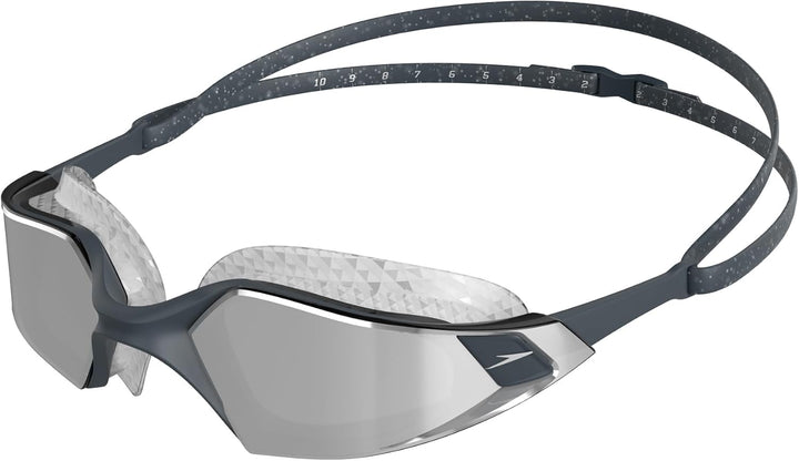 Speedo Unisex Erwachsene Aquapulse Pro Mirror Schwimmbrille Einheitsgrösse Oxid Grey/Silver/Chrome,