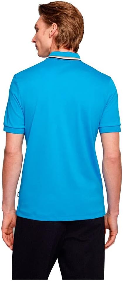 BOSS Herren Poloshirt Penrose 38 Slim Fit Kurzarm bleu (50) S