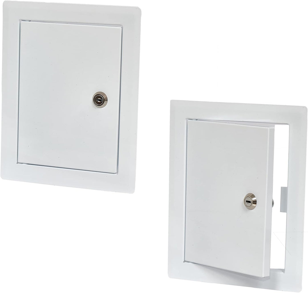 Revisionsklappe Stahlblech Weiss 30x50 mit Schloss 30x50 Weiss, 30x50 Weiss